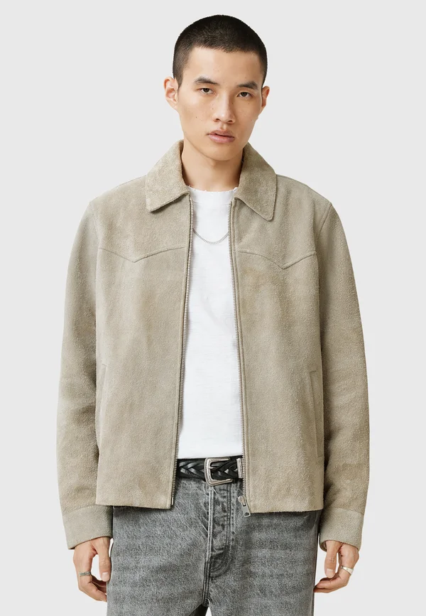 Lederjacke - white