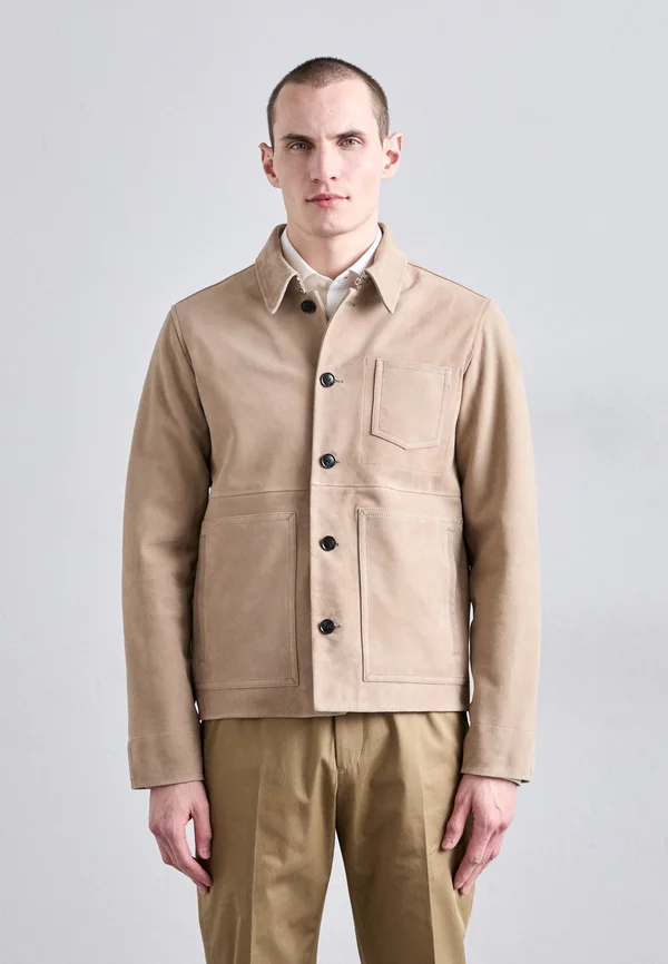 LEEOR - Lederjacke - light brown