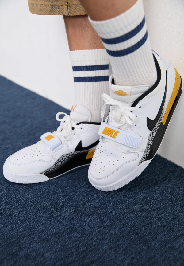 LEGACY 312 UNISEX - Sneaker low - white/black/yellow ochre/wolf grey