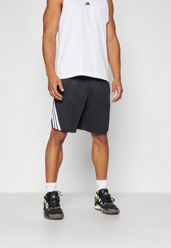 LEGENDS 3-STRIPES BASKETBALL - Kurze Sporthose - black/white
