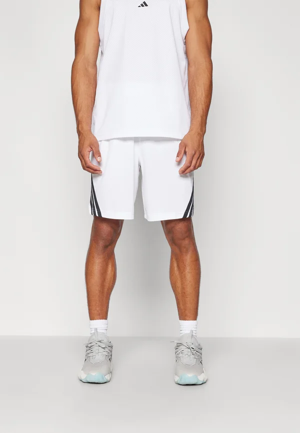 LEGENDS 3-STRIPES BASKETBALL - Kurze Sporthose - white/black