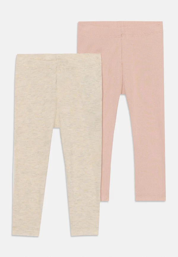 LEGGING 2 PACK UNISEX - Stoffhose - peyote melange/sepia rose