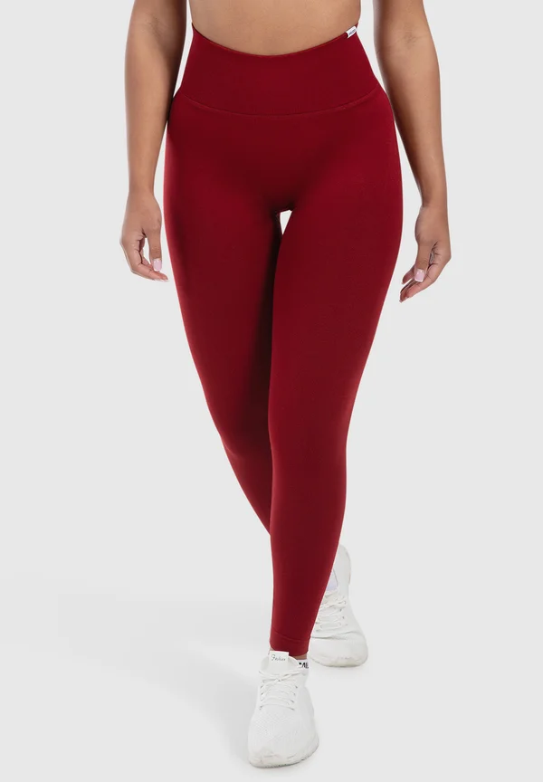 LEGGINGS INVISIBLE SCRUNCH SEAMLESS ELIN - Tights - bordeaux
