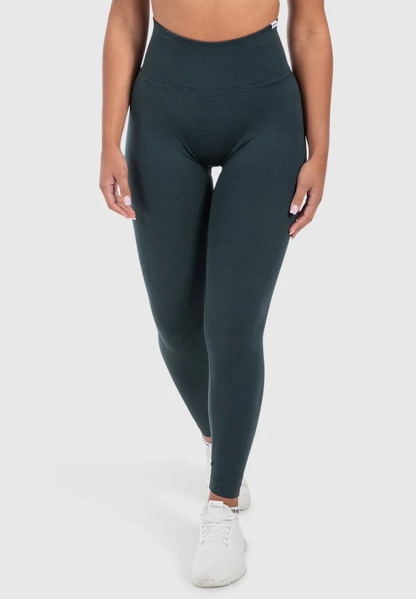 LEGGINGS INVISIBLE SCRUNCH SEAMLESS ELIN - Tights - dunkelgrün