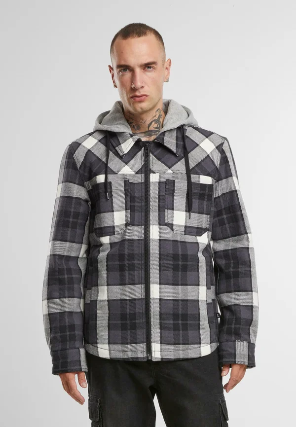 Leichte Jacke - black white grey