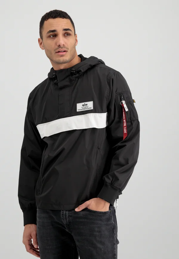Leichte Jacke - black white