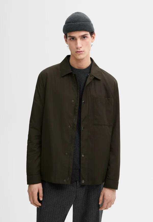 Leichte Jacke - mottled dark brown