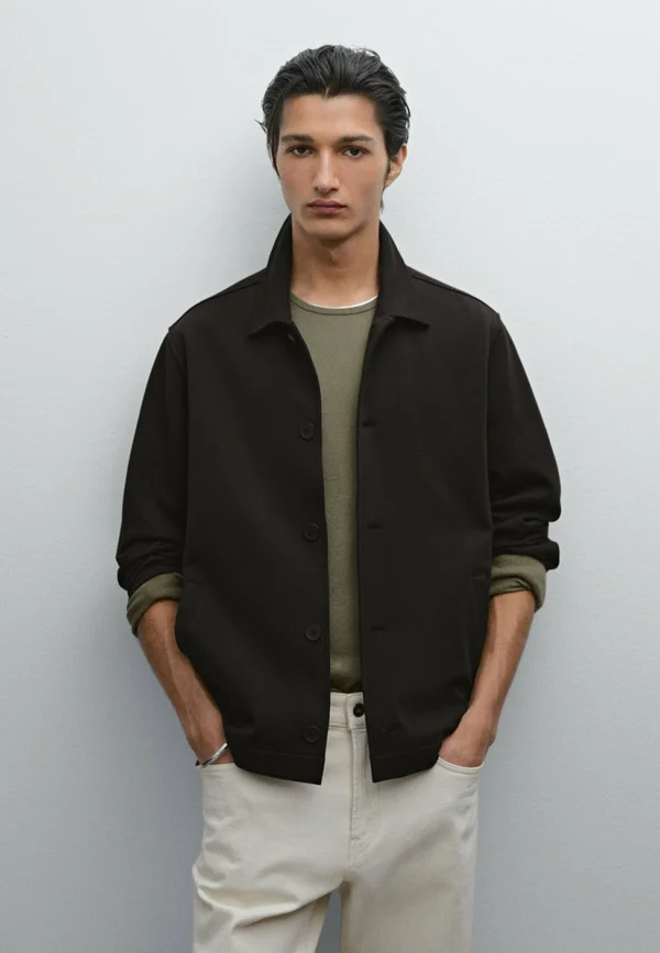 Leichte Jacke - mottled dark grey