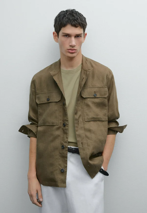 Leichte Jacke - olive