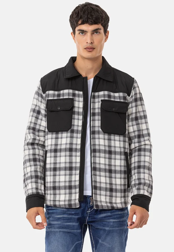 Leichte Jacke - zwart grijs