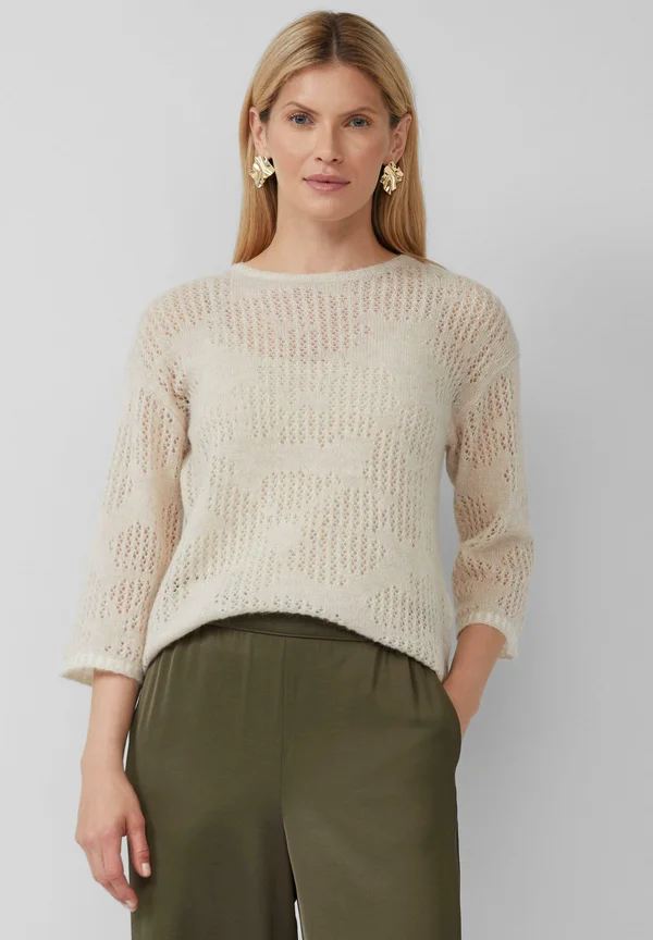 LEICHTER AUS  - Strickpullover - steingrau