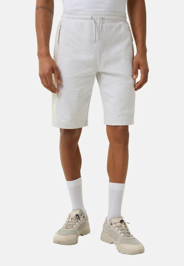 LEIF - Kurze Sporthose - ecru melange