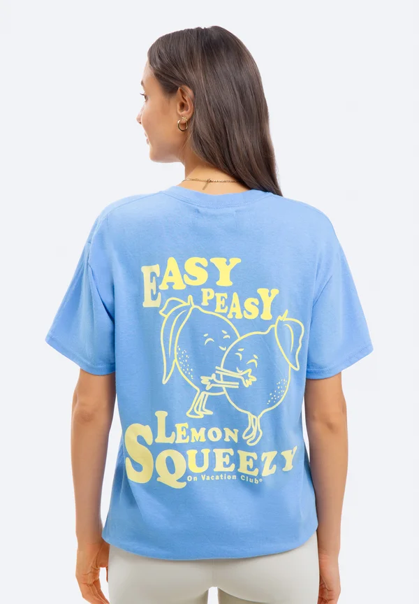 LEMON SQUEEZY UNISEX - T-Shirt print - light blue
