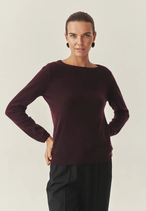 LEMON - Strickpullover - maroon bordo