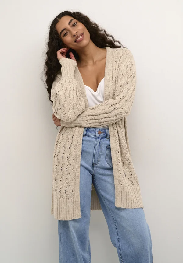 LENA - Strickjacke - feather gray melange