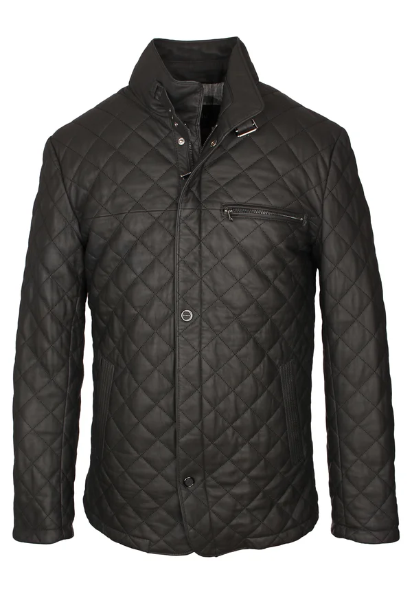 LENO - Lederjacke - schwarz