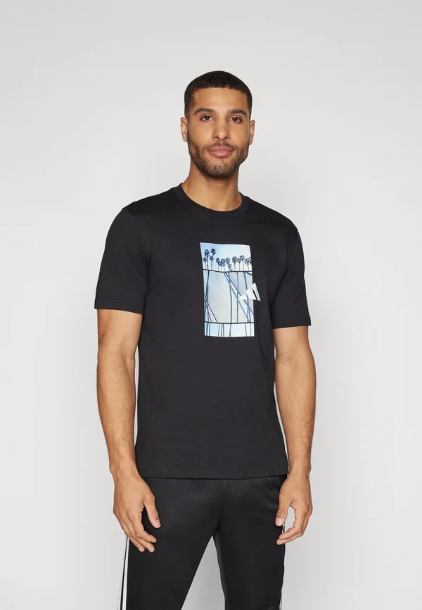LENS ELEVATED GRAPHIC - T-Shirt print - black