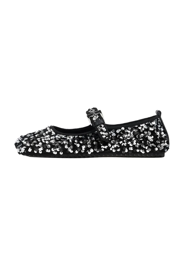 LENTEJUELAS - Riemchenballerina - plata