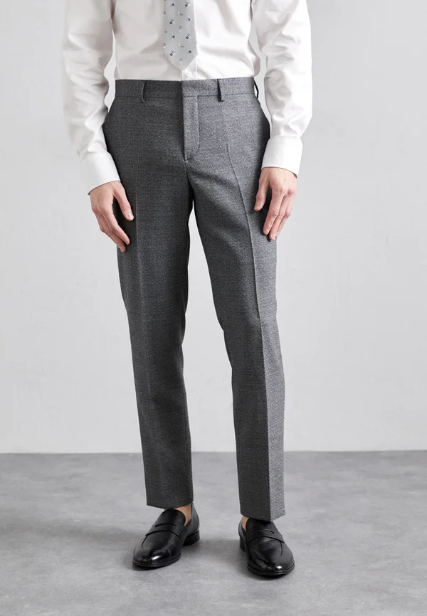 LEO 2 TONES PANTS - Stoffhose - black
