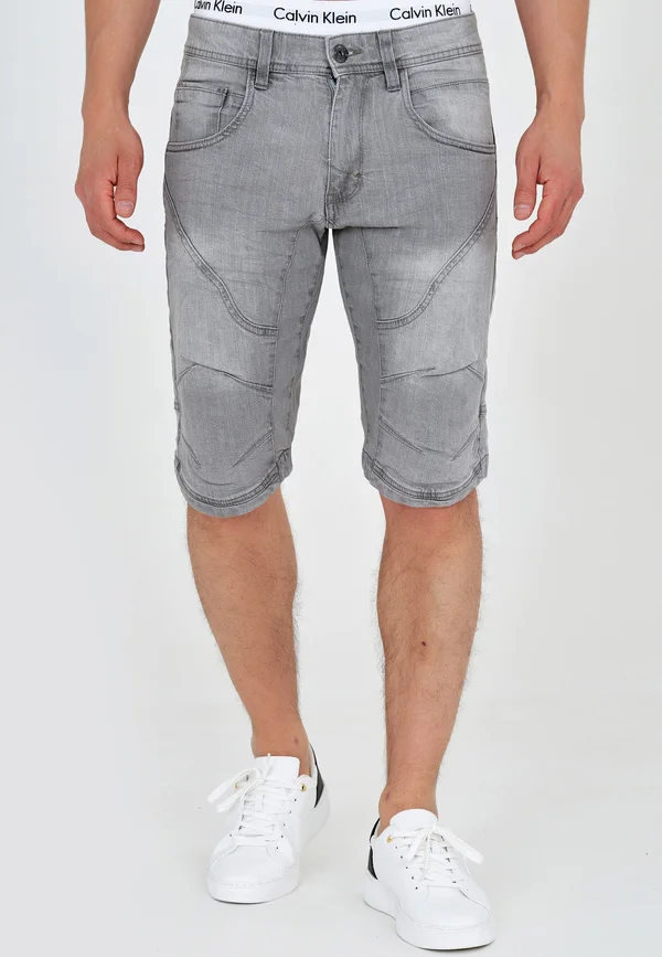 LEON - Jeans Shorts - lt grey