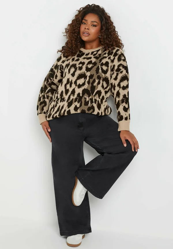 LEOPARD - Strickpullover - brown
