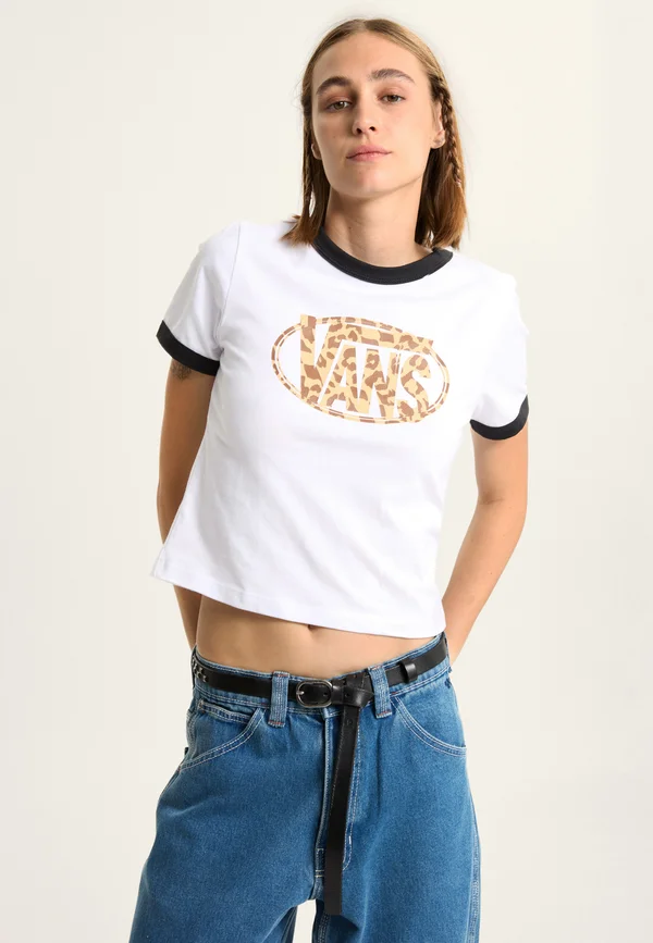 LEOPERA OVAL RINGER - T-Shirt print - black