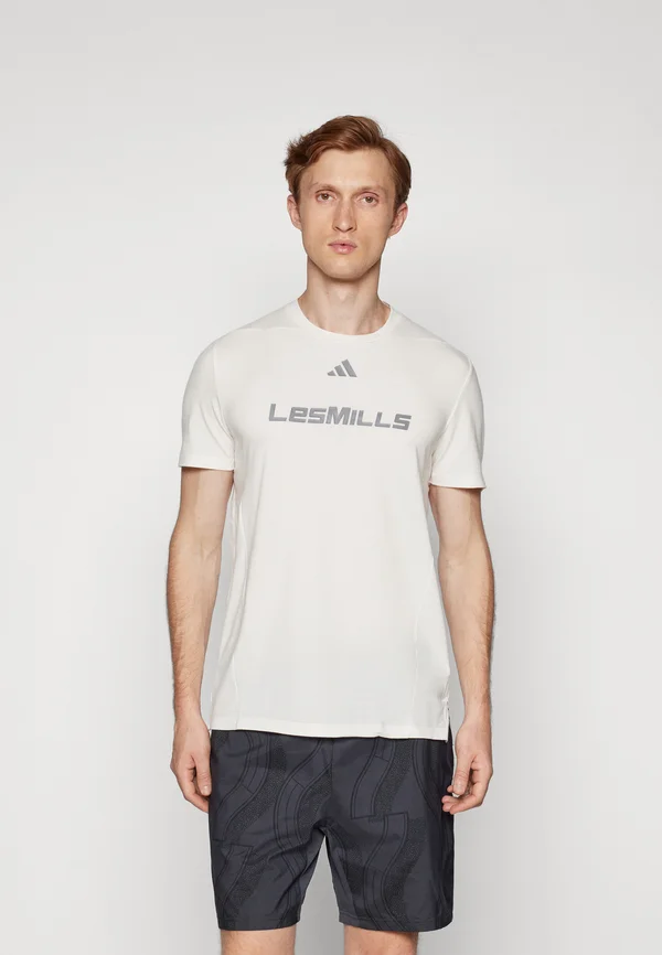 LES MILLS GRAPHIC - Sport T-Shirt - chalk white