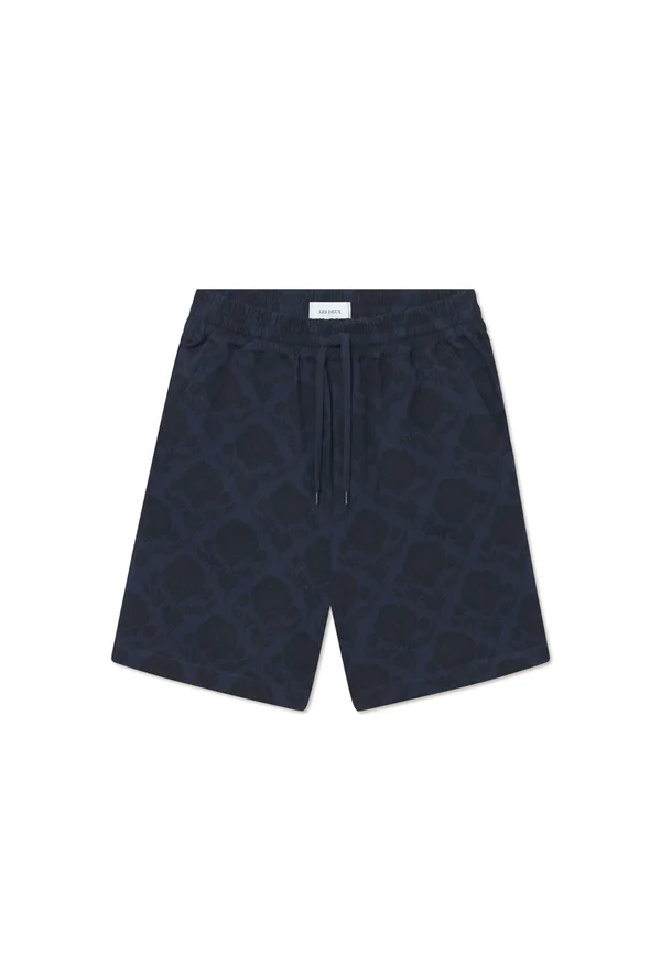 LESLEY FLOWER TILE - Shorts - navy/dark navy