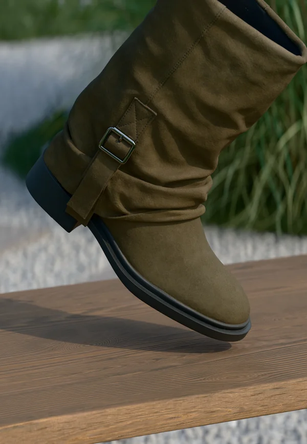 LETS IMAGINE - Cowboy-/Bikerstiefelette - army green