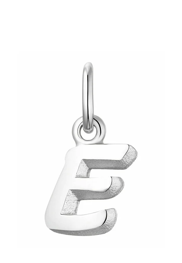LETTER E - Anhänger - silberfarben