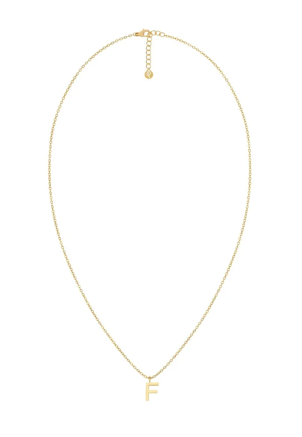 LETTER  F  - Halskette - gold-coloured
