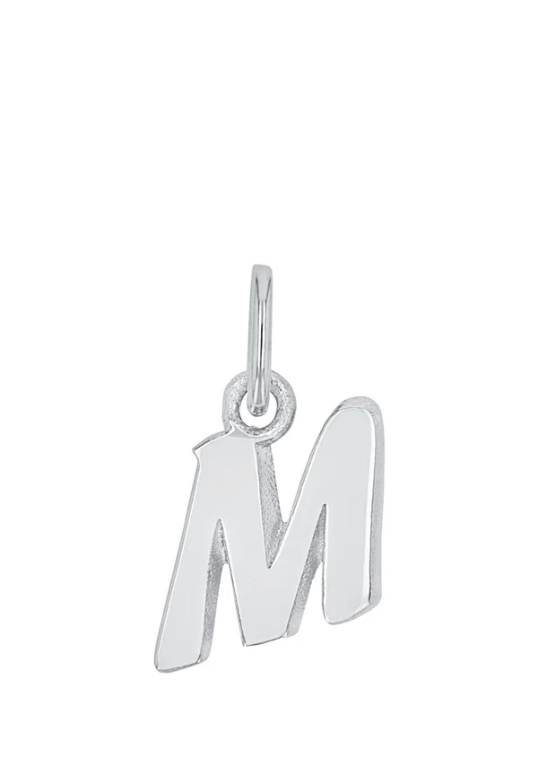 LETTER M - Anhänger - silberfarben