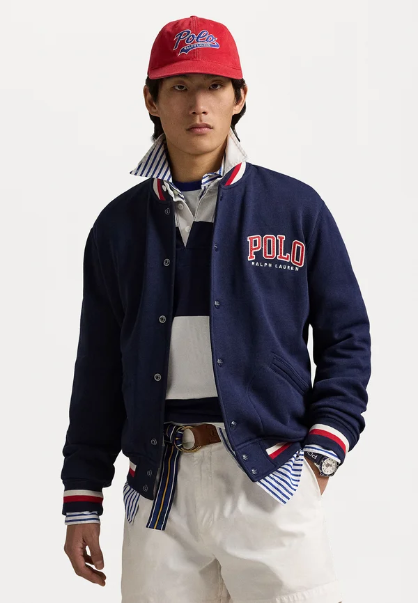 LETTERMAN-LOGO BASEBALL JACKET - Bomberjacke - cruise  navy