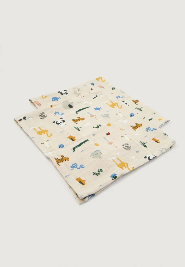 LEWIS MUSLIN 2 PACK UNISEX - Mullwindel - sandy