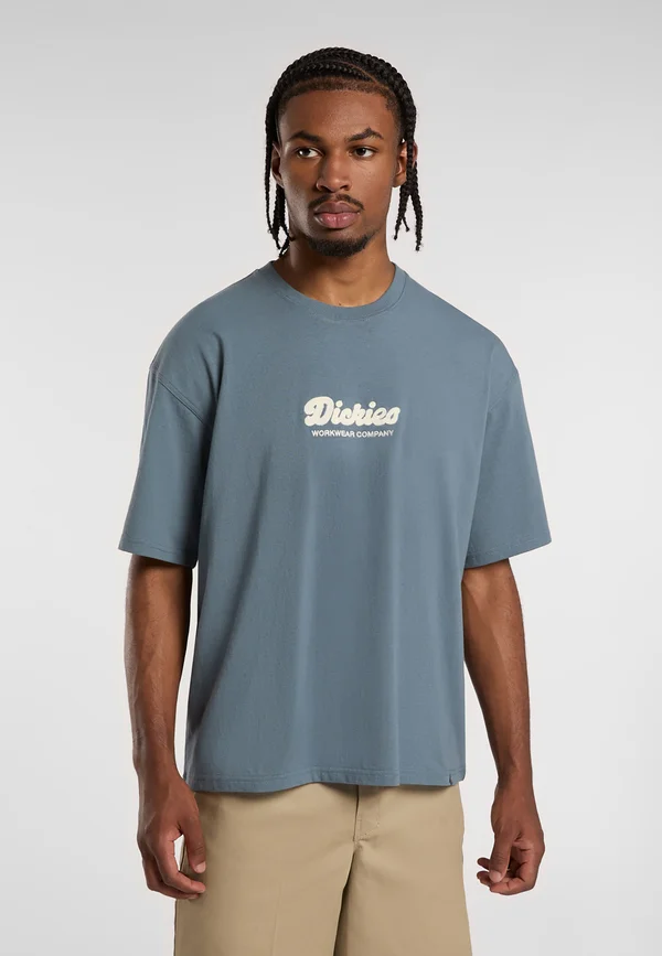 LEWISTOWN EMBRO TEE - T-Shirt print - stormy weather