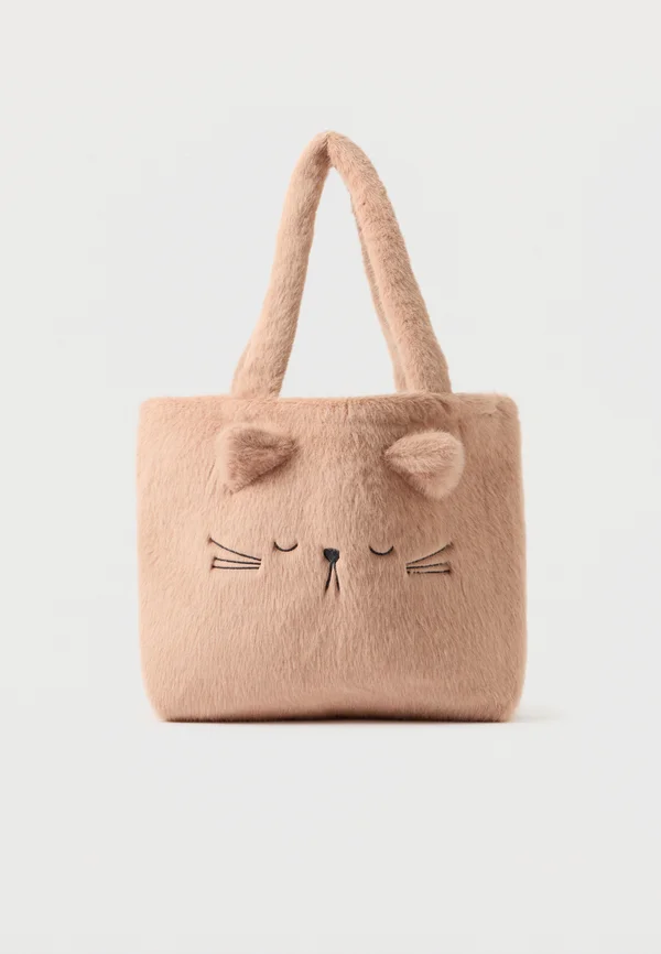 LEXI PLUSH CAT TOTE BAG UNISEC - Handtasche - pale tuscany