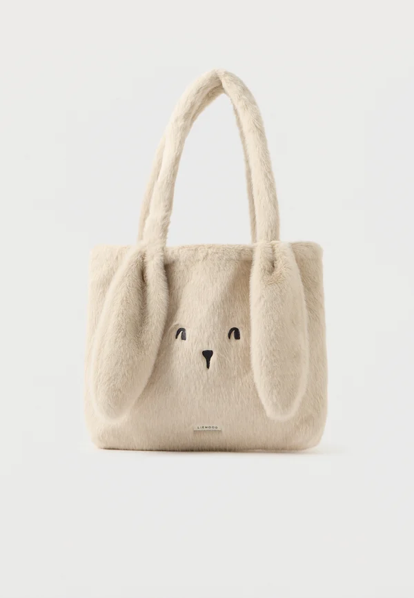 LEXI PLUSH RABBIT TOTEBAG UNISEX - Shopping Bag - beige