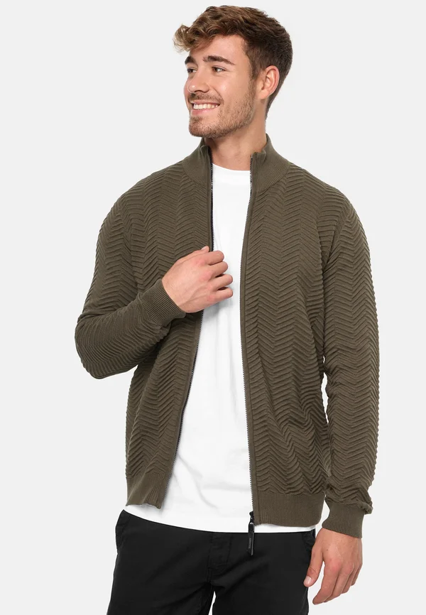LEXSON - Strickjacke - army