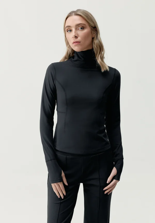 LEYA - Langarmshirt - black