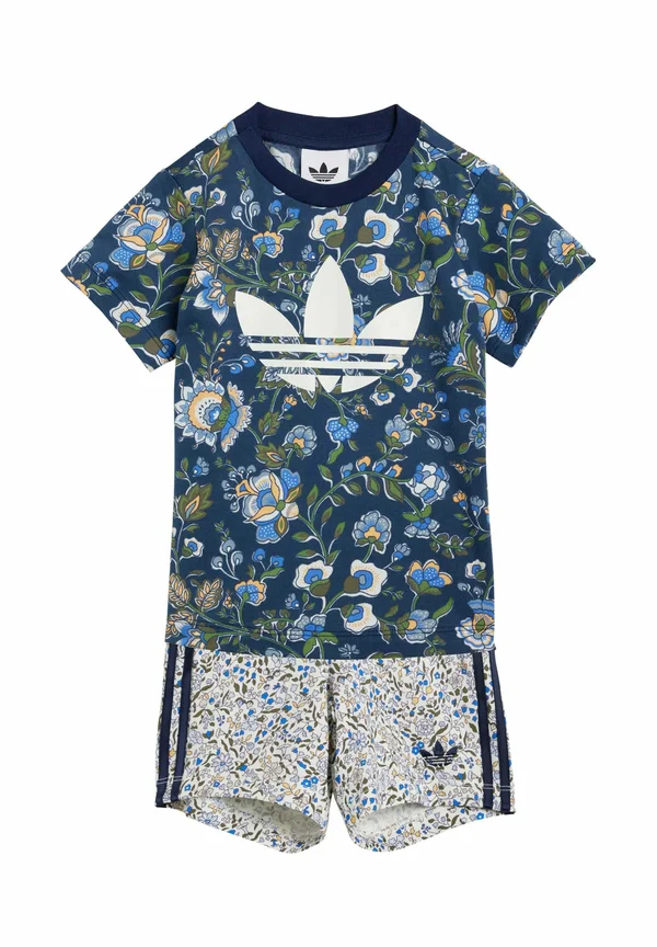 LIBERTY LONDON SHORT SET - Jogginghose - night indigo multicolor