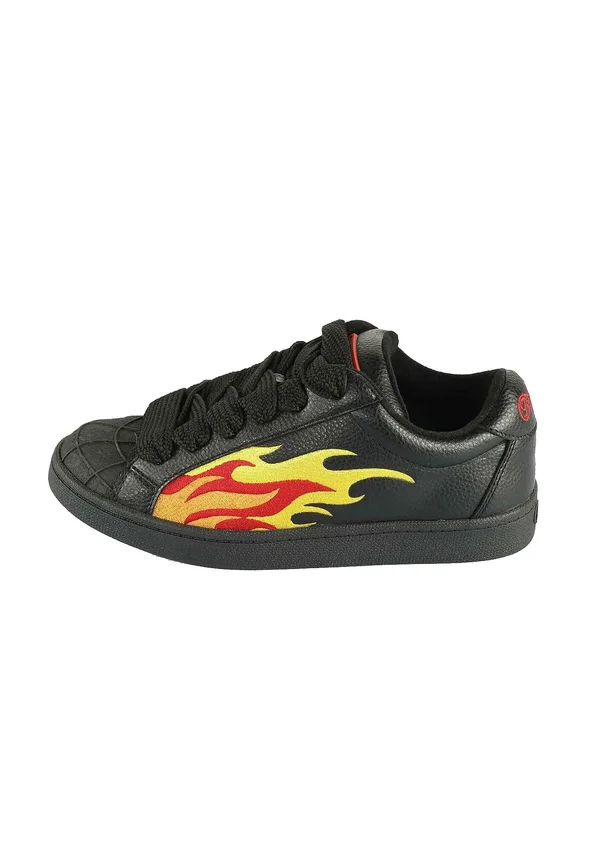 LIBERTY - Sneaker low - black/orange