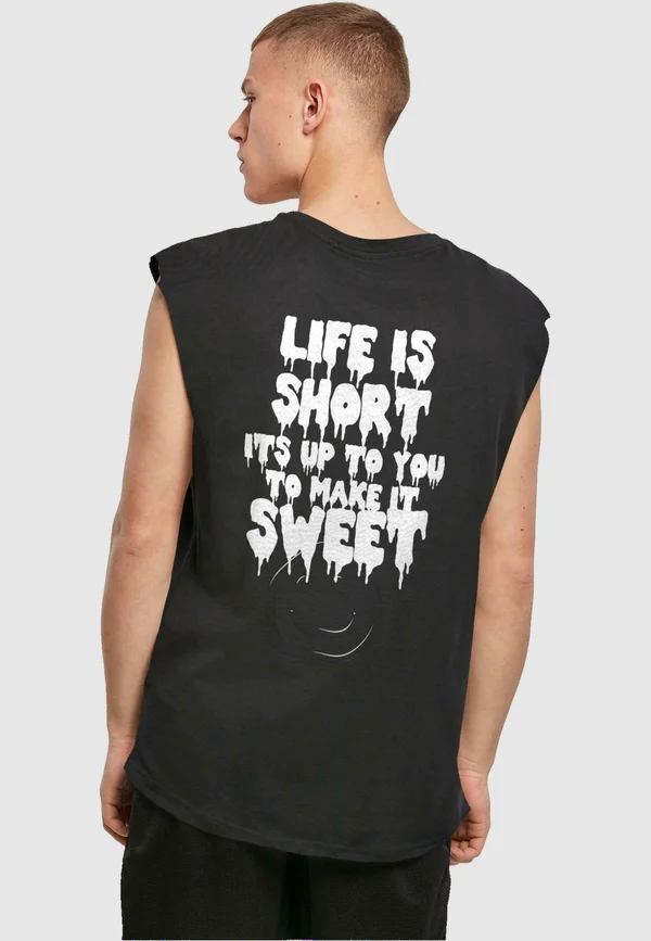 LIFE IS SHORT - T-Shirt print - black