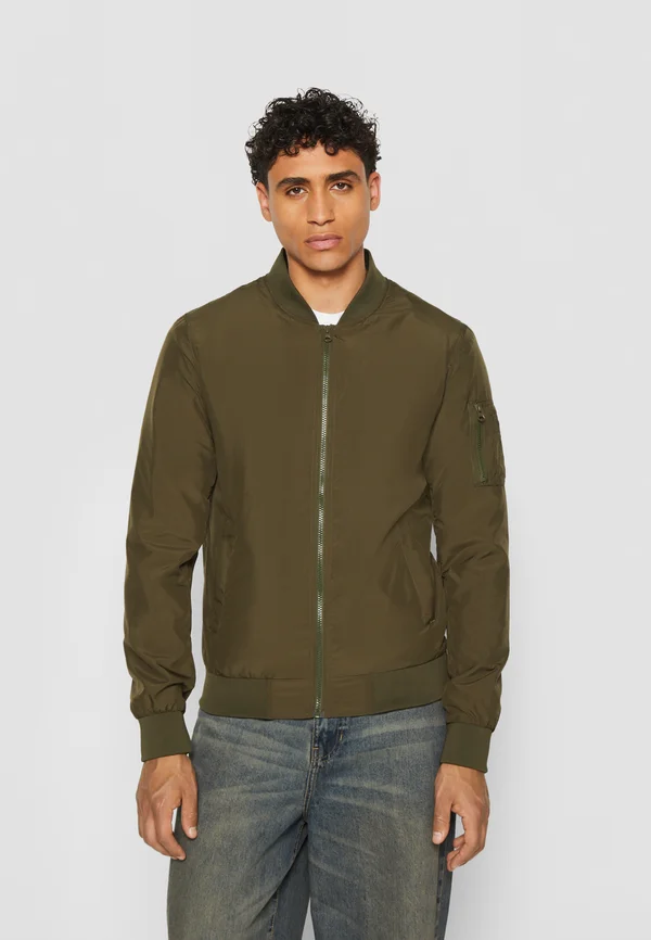 LIGHT BOMBER JACKET - Bomberjacke - darkolive