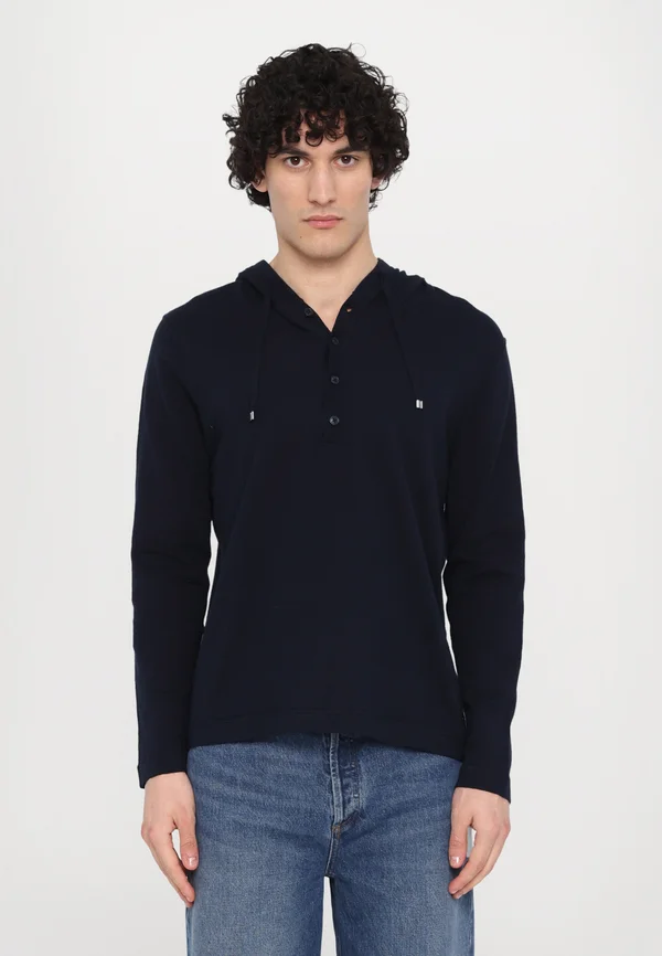 LIGHT HODDIE SWEATER - Strickpullover - navy