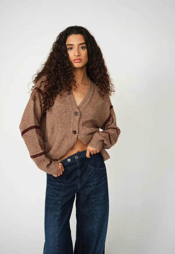 LIGHT  - Strickjacke - major brown