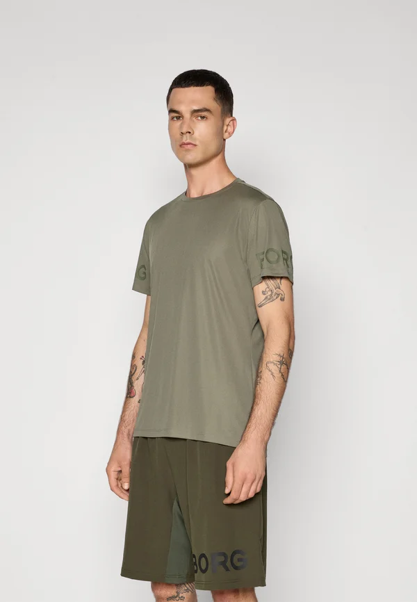 LIGHT - T-Shirt print - dusty olive