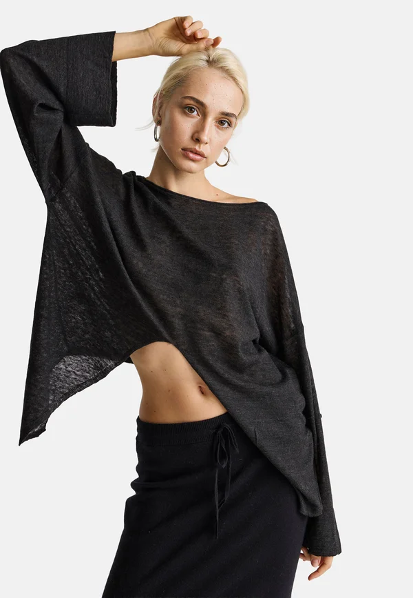 LIGHT  WITH KNOT  - Strickpullover - grey