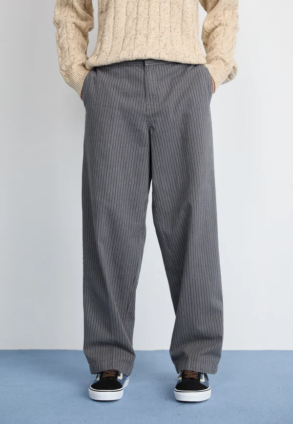 LIMA PINSTRIPE PANT - Stoffhose - charcoal