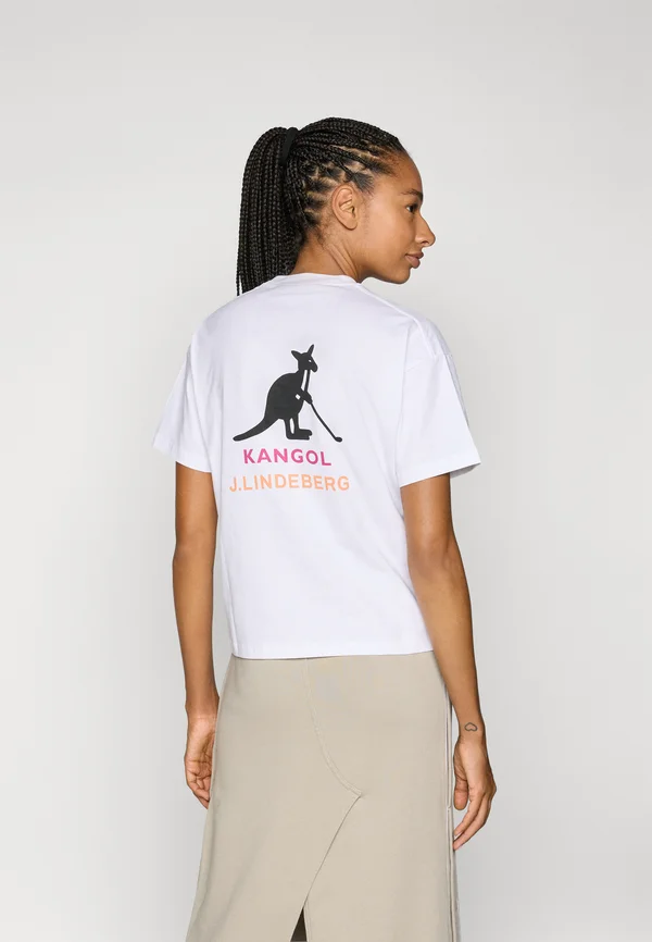 LINA KANGOL - T-Shirt print - white