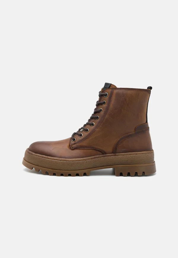 LINCOLN TOP - Schnürstiefelette - cognac brown